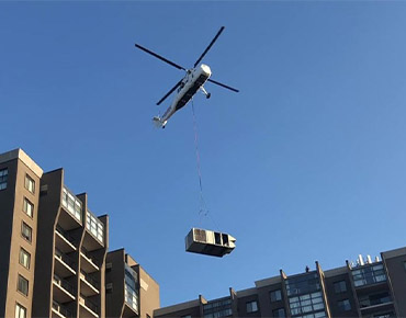 Little Rock Helicopter HVAC Lift